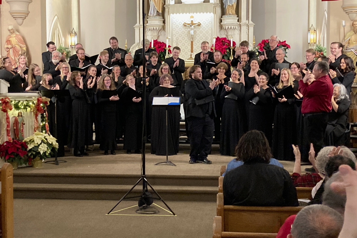 The St. Louis Chamber Chorus at All Saints Church. Photo by George Yeh. The St. Louis Chamber Chorus at All Saints Church. Photo by George Yeh.